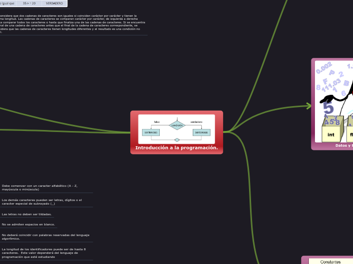 Introducción a la programación. - Mapa Mental
