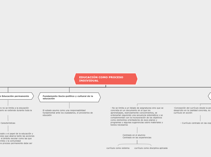 EDUCACIÓN COMO PROCESO   INDIVIDUAL