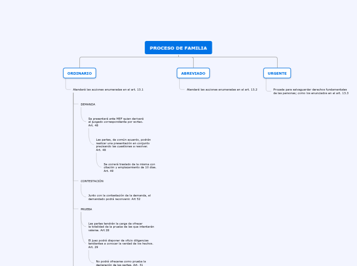 PROCESO DE FAMILIA - Mapa Mental