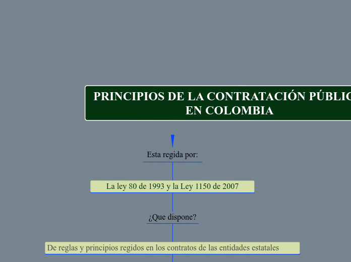 PRINCIPIOS DE LA CONTRATACIÓN PÚBLICA EN C...- Mind Map