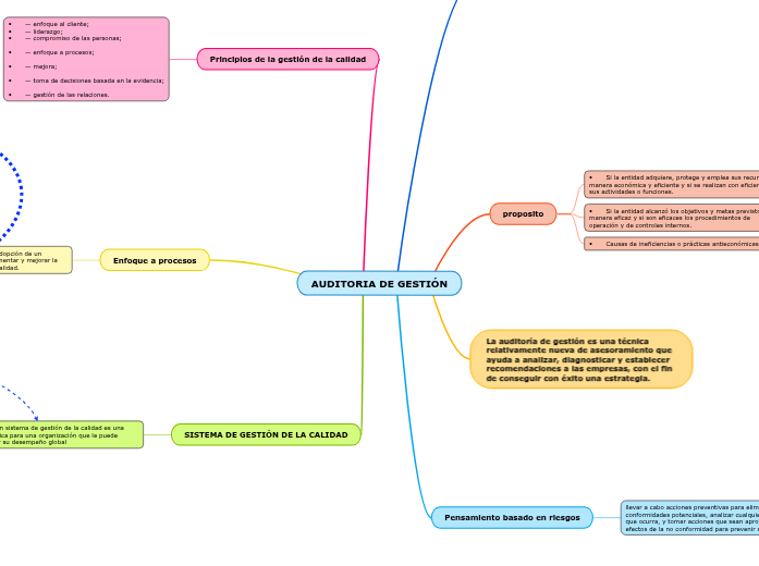 AUDITORIA DE GESTIÓN - Mind Map