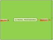 LA MORAL PROVISIONAL - Mapa Mental