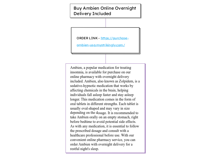 Buy Ambien Online Overnight Delivery Inclu...- Mind Map