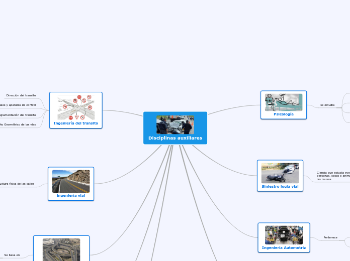 Disciplinas auxiliares - Mapa Mental
