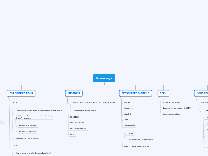 Homepage - Carte Mentale