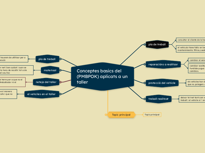 Conceptes basics del (PMBPOK) aplicats a un taller 