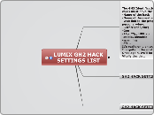 LUMIX GH2 HACK SETTINGS LIST  - Mind Map
