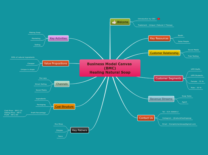 Business Model Canvas (BMC)
Healing Natura...- Mind Map