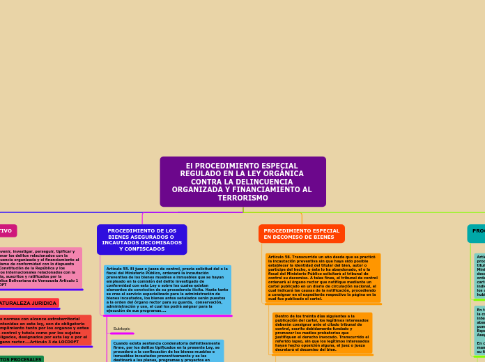 El PROCEDIMIENTO ESPECIAL REGULADO EN L...- Mapa Mental