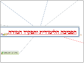 הסביבה הלימודית ותפקיד המורה - Mind Map