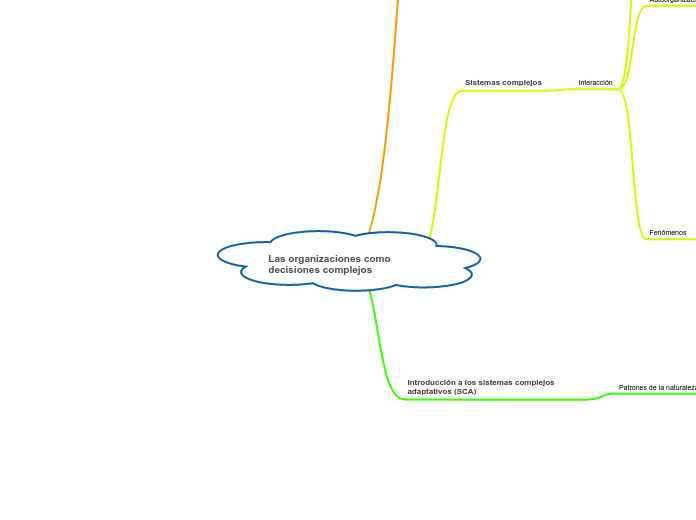 Las organizaciones como decisiones comp...- Mapa Mental