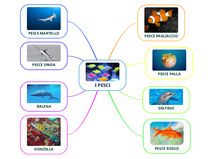 I PESCI - Mind Map