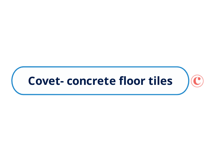 Covet- concrete floor tiles - Mind Map