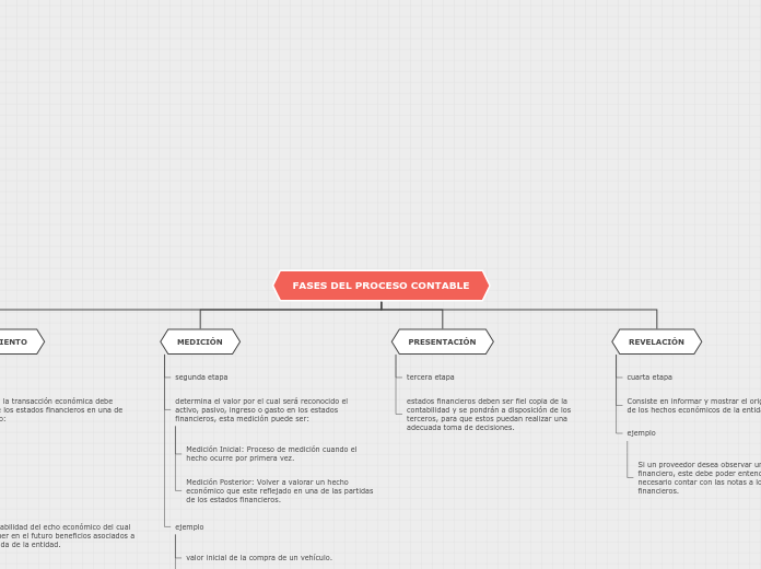 FASES DEL PROCESO CONTABLE - Mapa Mental