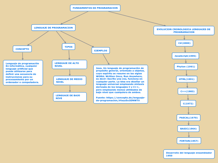 FUNDAMENTOS DE PROGRAMACION - Mapa Mental