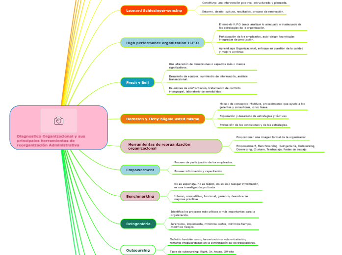 Diagnostico Organizacional y sus principal...- Mind Map
