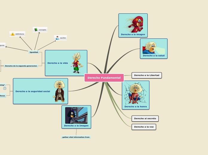 Derecho Fundamental - Mind Map
