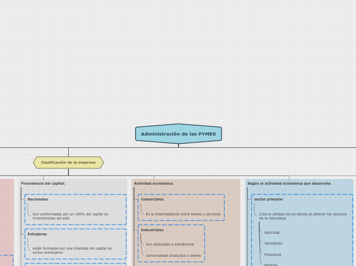 Administración de las PYMES - Mapa Mental