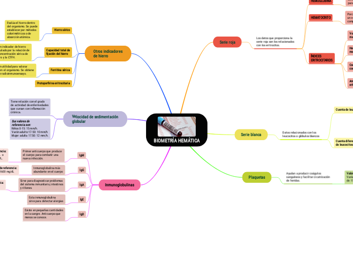 BIOMETRÍA HEMÁTICA - Mapa Mental