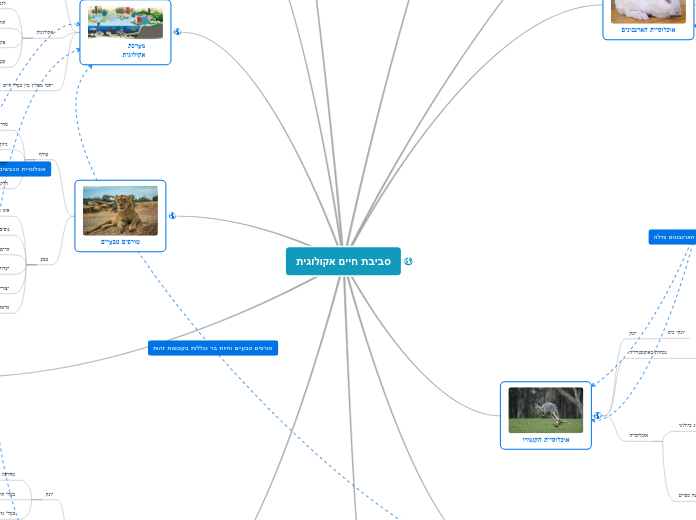 סביבת חיים אקולוגית - Mind Map
