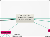 CENTRALISED ORGANISATIONAL STRUCTURES
 - Mind Map