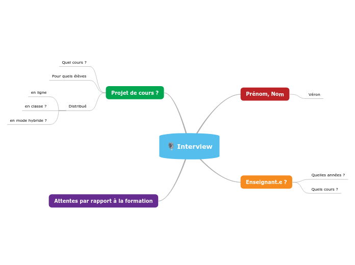 Interview - Carte Mentale