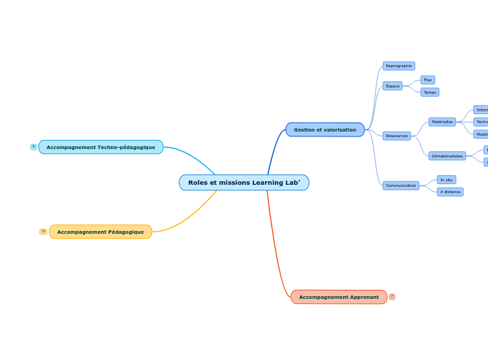 Roles et missions Learning Lab' - Carte Mentale
