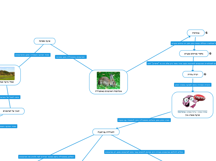 אוכלובסית הארנבונים באוסטרליה - Mind Map