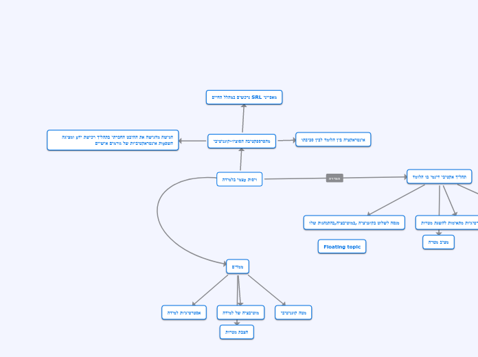 ויסות עצמי בלמידה - Mind Map