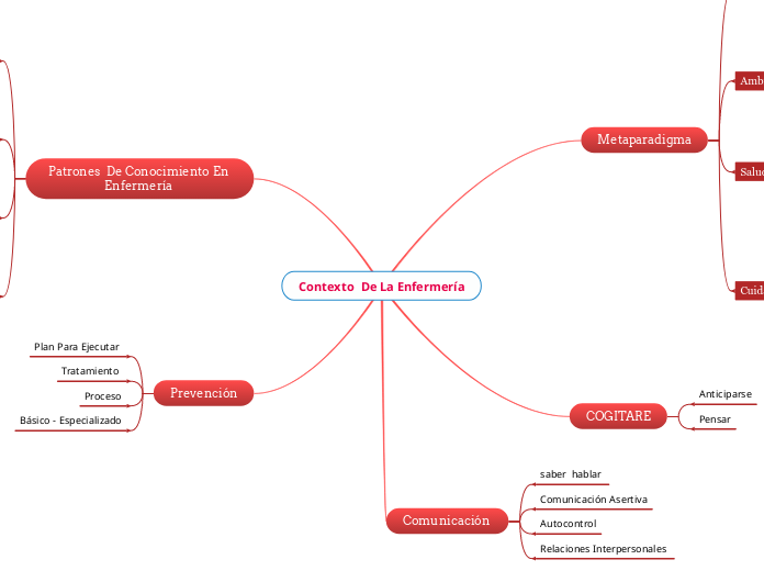 Contexto  De La Enfermería - Mapa Mental