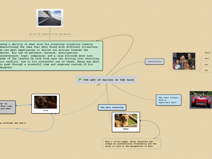THE ART OF RACING IN THE RAIN - Mind Map