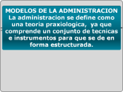 MODELOS DE LA ADMINISTRACION La adminis...- Mapa Mental