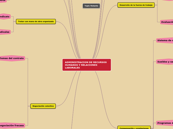 ADMINISTRACION DE RECURSOS HUMANOS Y RE...- Mapa Mental
