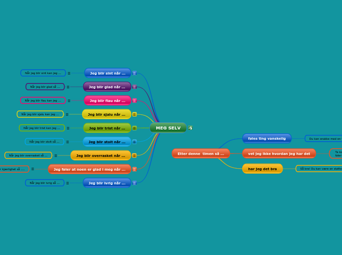 MEG SELV - Mindmap