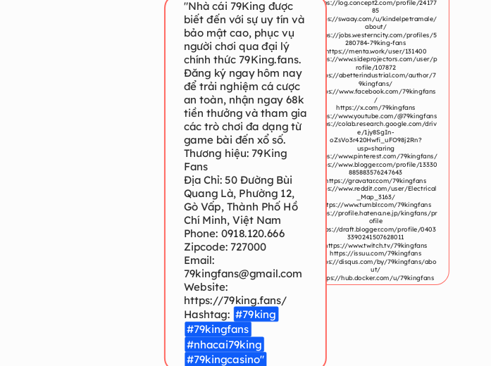 'Nhà cái 79King được biết đến với sự uy ...- Tankekarta