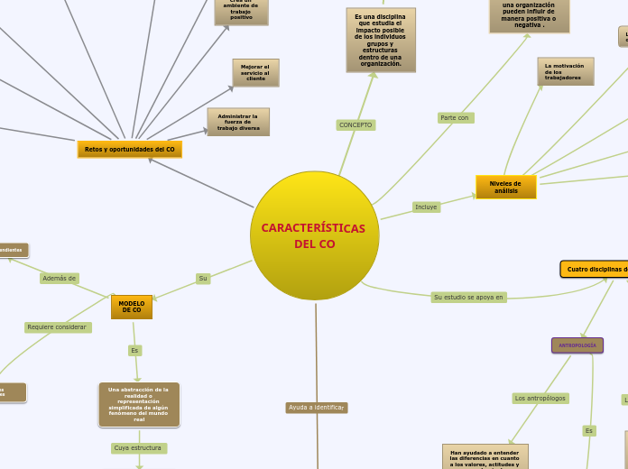 CARACTERÍSTICAS DEL CO - Mapa Mental