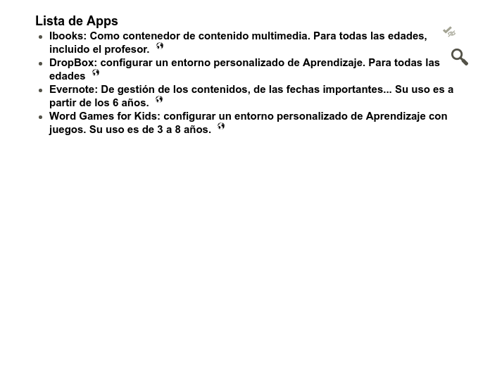 Lista de Apps - Mapa Mental