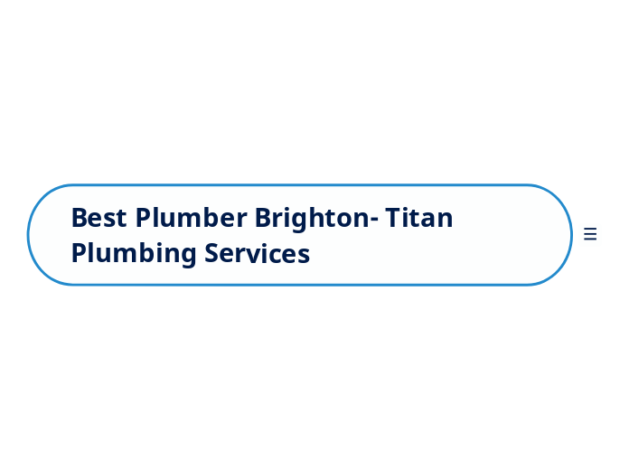Best Plumber Brighton- Titan Plumbing Serv...- Mind Map