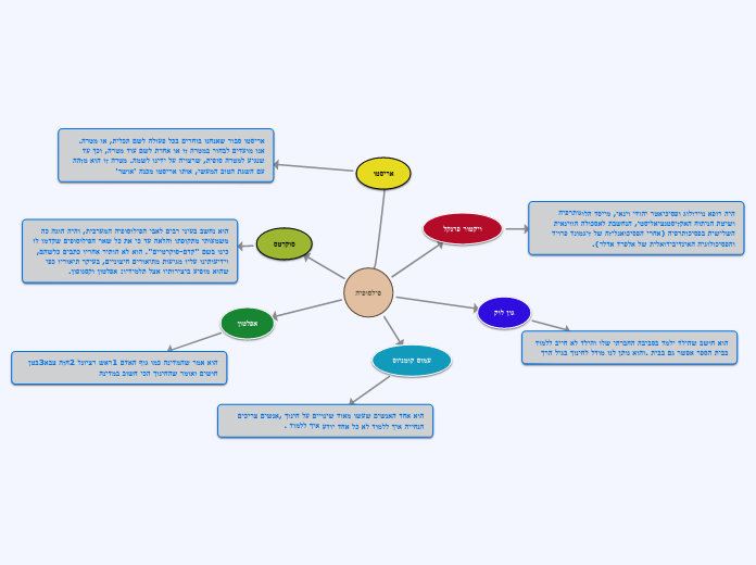 פילסופיה - Mind Map
