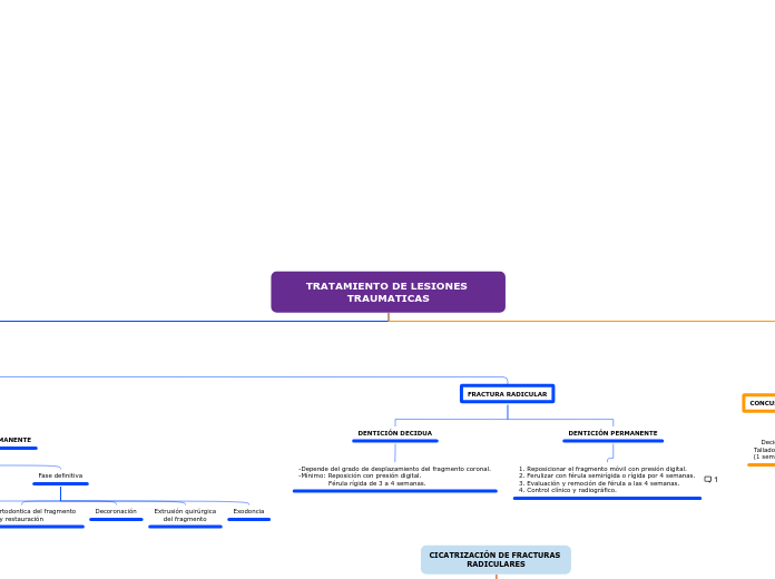 TRATAMIENTO DE LESIONES TRAUMATICAS - Mapa Mental