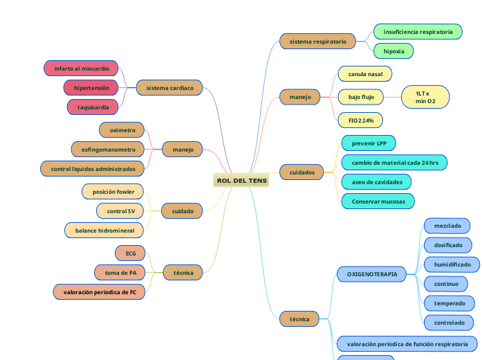 ROL DEL TENS - Mapa Mental