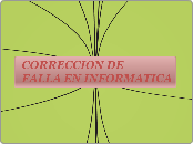  CORRECCION DE
 FALLA EN INFORMATICA - Mapa Mental