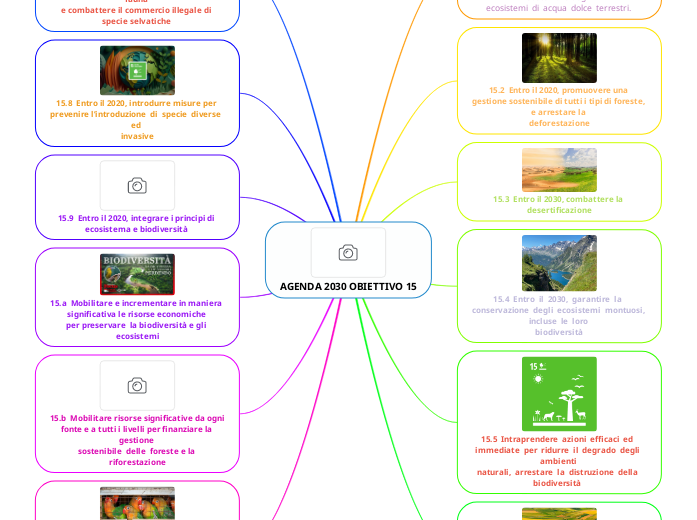 AGENDA 2030 OBIETTIVO 15 - Mappa Mentale