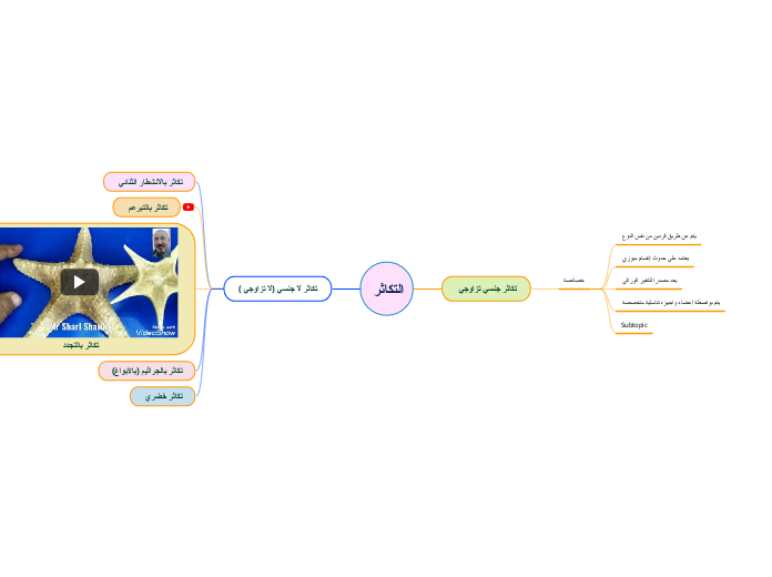 التكاثر  - Mind Map