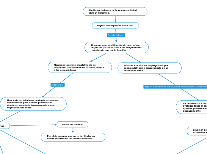 Límites principales de la responsabilid...- Mapa Mental