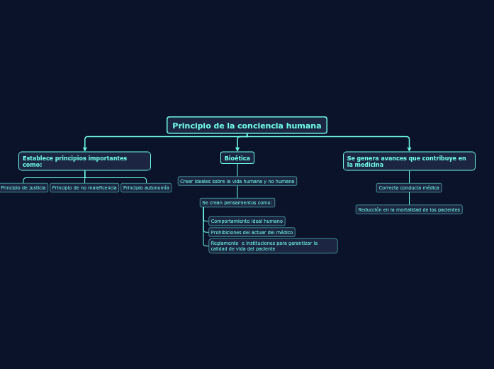 Principio de la conciencia humana - Mind Map