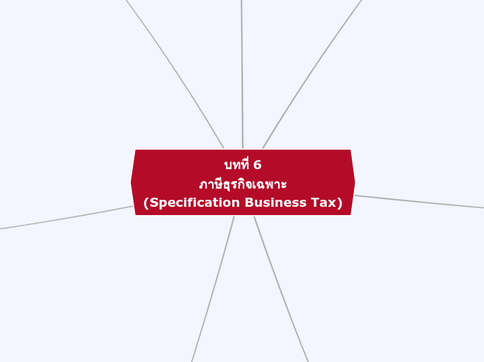 บทที่ 6
ภาษีธุรกิจเฉพาะ
(Specification Business Tax)
