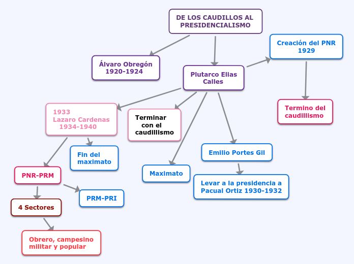 DE LOS CAUDILLOS AL PRESIDENCIALISMO 