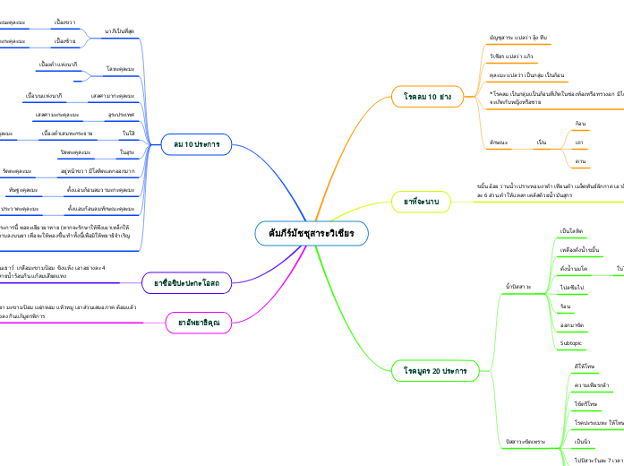 คัมภีร์มัชชุสาระวิเชียร - Mind Map