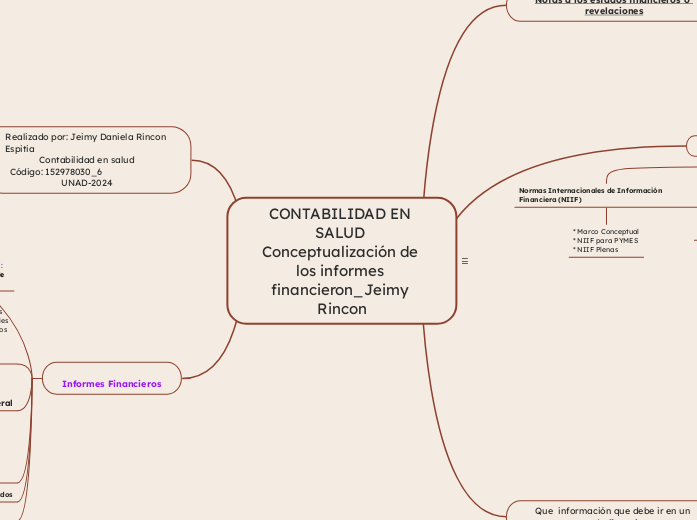 CONTABILIDAD EN SALUD Conceptualización...- Mapa Mental